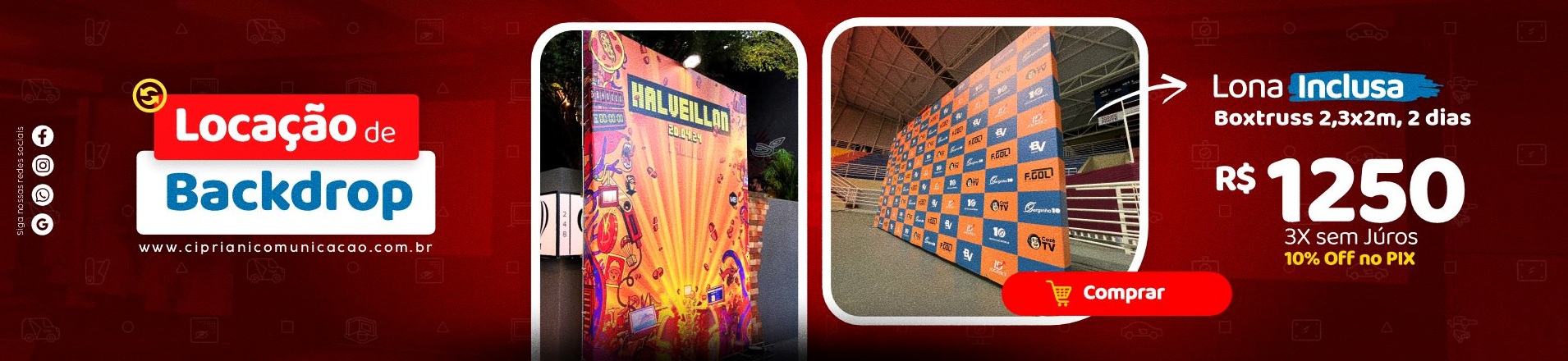 Locação de Backdrop