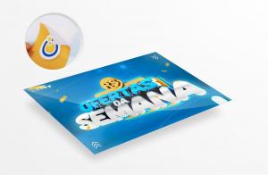 Adesivo Vinil Impressão Digital Personalizada Vinil Branco Personalizado Impressão Digital Personalizada  Corte Reto 