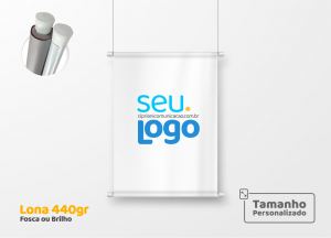 Banner em Lona Personalizado Sob Medida Lona 440gr Personalizado Impressão Digital Personalizada Brilho ou Fosco Bastão e Cordas 
