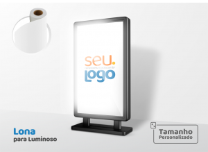 Lona Backlight para Luminoso sob Medida - Por Metro Lona Backlight 380gr Personalizado Colorido CMYK Impressão Digital Corte Reto 