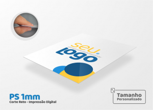 Placa de PS Personalizada 1mm - Sob Medida Placa de PS (Poliestireno) 1mm Personalizado Colorido CMYK Impressão Digital Corte Reto 
