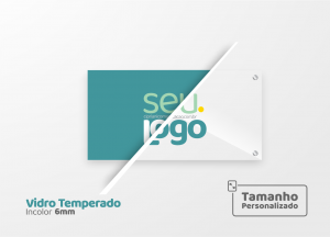 Placa de Vidro Personalizada Sob Medida Vidro 6mm Incolor Personalizado Impressão Digital Personalizada Adesivo ou Acrílico Afastadores (Opcional) 